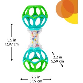 Bright Starts Oball Shaker Rattle Toy, Ages Newborn Plus Bright Starts Oball Shaker Rattle Toy, Ages Newborn Plus