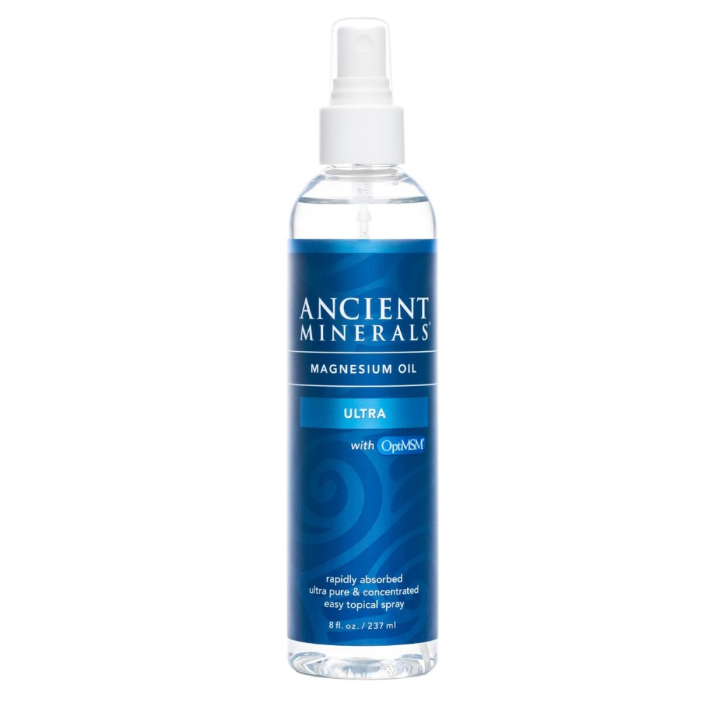 Ancient Minerals Magnesium Oil Spray Bottle of Pure Genuine Zechstein Magnesium Chloride - Topical Magnesium for Skin Application (8oz) Ancient Minerals Magnesium Oil Spray Bottle of Pure Genuine Zechstein Magnesium Chloride - Topical Magnesium for Skin Application (8oz)