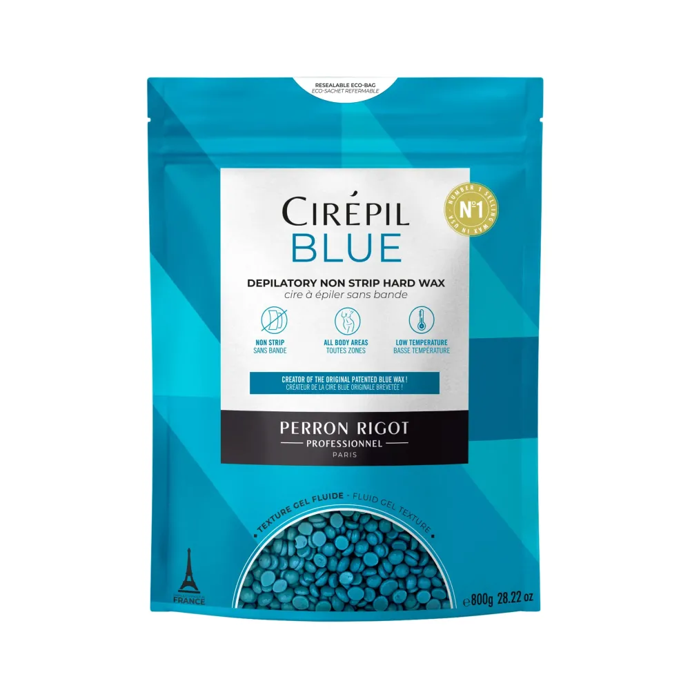 Cirepil - Blue - 800g Wax Beads - Unscented for Sensitive Skin - Disposable Blue Wax Refill - Fluid Gel Texture, Easy Removal, Peel-Off - No Strip Needed Cirepil - Blue - 800g Wax Beads - Unscented for Sensitive Skin - Disposable Blue Wax Refill - Fluid Gel Texture, Easy Removal, Peel-Off - No Strip Needed