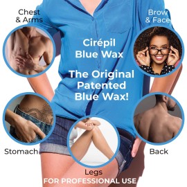 Cirepil - Blue - 800g Wax Beads - Unscented for Sensitive Skin - Disposable Blue Wax Refill - Fluid Gel Texture, Easy Removal, Peel-Off - No Strip Needed Cirepil - Blue - 800g Wax Beads - Unscented for Sensitive Skin - Disposable Blue Wax Refill - Fluid Gel Texture, Easy Removal, Peel-Off - No Strip Needed