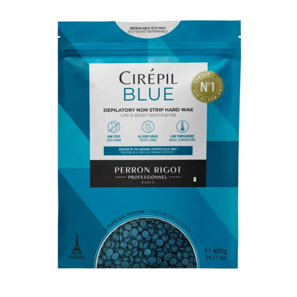 Cirepil Blue 400g Unscented All-Purpose Wax Beads - Perfect for Sensitive Skin, Easy Removal Peel-Off Texture, Fluid Gel, NO STRIP NEEDED Cirepil Blue 400g Unscented All-Purpose Wax Beads - Perfect for Sensitive Skin, Easy Removal Peel-Off Texture, Fluid Gel, NO STRIP NEEDED