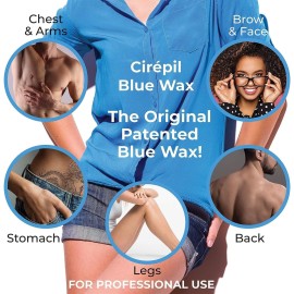 Cirepil Blue 400g Unscented All-Purpose Wax Beads - Perfect for Sensitive Skin, Easy Removal Peel-Off Texture, Fluid Gel, NO STRIP NEEDED Cirepil Blue 400g Unscented All-Purpose Wax Beads - Perfect for Sensitive Skin, Easy Removal Peel-Off Texture, Fluid Gel, NO STRIP NEEDED