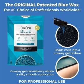 Cirepil Blue 400g Unscented All-Purpose Wax Beads - Perfect for Sensitive Skin, Easy Removal Peel-Off Texture, Fluid Gel, NO STRIP NEEDED Cirepil Blue 400g Unscented All-Purpose Wax Beads - Perfect for Sensitive Skin, Easy Removal Peel-Off Texture, Fluid Gel, NO STRIP NEEDED