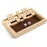 WE Games Classic Dice Board Game - 9 Number Flip Tiles with Natural Wooden Box - 11 inches