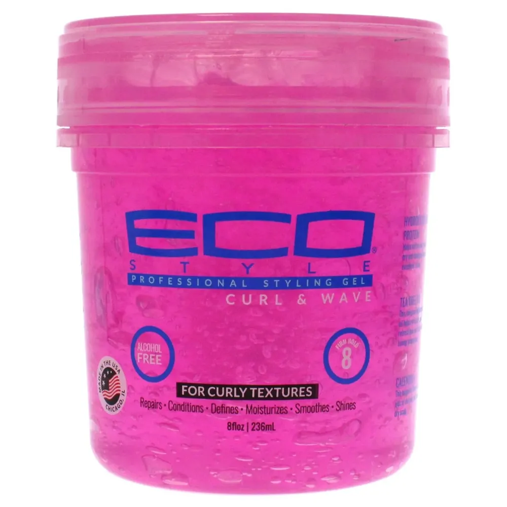 Eco Style Ecoco Hair Gel - Curl And Wave - Anti-Itch, Alcohol-Free Formula - Perfect Hold For Angled Or Tapered Sides - Ideal For Wavy Hair - No Flakes - Not Animal Tested - Moisturizes - 8 Oz Eco Style Ecoco Hair Gel - Curl And Wave - Anti-Itch, Alcohol-Free Formula - Perfect Hold For Angled Or Tapered Sides - Ideal For Wavy Hair - No Flakes - Not Animal Tested - Moisturizes - 8 Oz