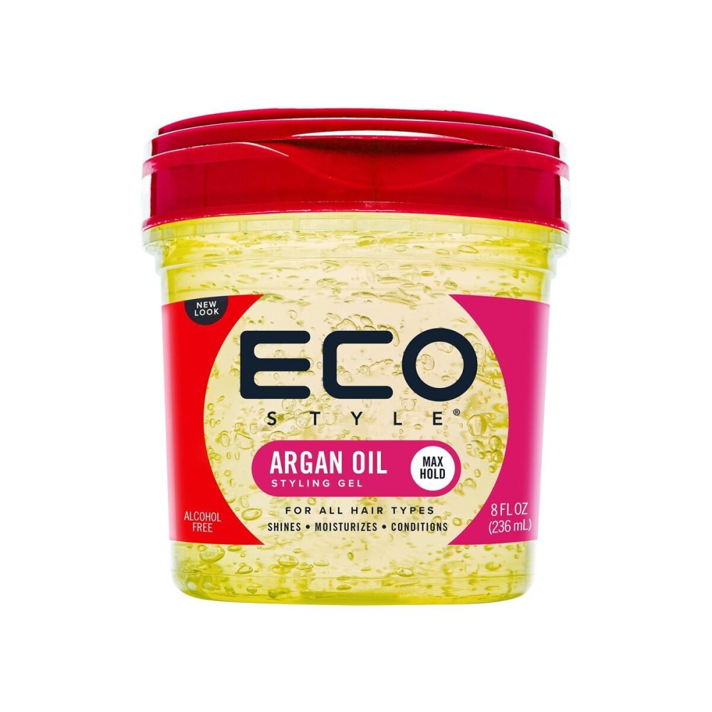 Eco Style Moroccan Argan Oil Styling Gel - Promotes Healthy Hair - Nourishes And Repairs - Delivers Long Lasting Shine - Provides Maximum Hold and Helps Tame Frizz - Ideal For All Hair - 8 oz Eco Style Moroccan Argan Oil Styling Gel - Promotes Healthy Hair - Nourishes And Repairs - Delivers Long Lasting Shine - Provides Maximum Hold and Helps Tame Frizz - Ideal For All Hair - 8 oz
