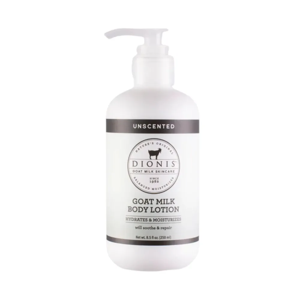 Dionis - Goat Milk Skincare Scented Lotion (8.5 oz) - Moisturize Dry Skin, Great For All Skin Types, Made in the USA - Cruelty-free and Paraben-free (Unscented) Dionis - Goat Milk Skincare Scented Lotion (8.5 oz) - Moisturize Dry Skin, Great For All Skin Types, Made in the USA - Cruelty-free and Paraben-free (Unscented)