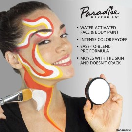 Mehron Makeup Paradise Makeup AQ Pro Size | Stage & Screen Performance, Face & Body Painting, Beauty, Cosplay, and Halloween | Water Activated Face Paint, Body Paint 1.4 oz (40 g) - Dark Blue