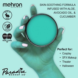 Mehron Makeup Paradise Makeup AQ Pro Size | Stage & Screen Performance, Face & Body Painting, Beauty, Cosplay, and Halloween | Water Activated Face Paint, Body Paint 1.4 oz (40 g) - Teal Mehron Makeup Paradise Makeup AQ Pro Size | Stage & Screen Performance, Face & Body Painting, Beauty, Cosplay, and Halloween | Water Activated Face Paint, Body Paint 1.4 oz (40 g) - Teal