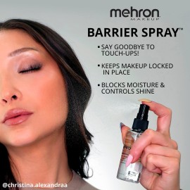 Mehron Makeup Barrier Spray | Setting Spray for Makeup | Make up Setting Spray for Face 9 fl oz (266 ml) Mehron Makeup Barrier Spray | Setting Spray for Makeup | Make up Setting Spray for Face 9 fl oz (266 ml)