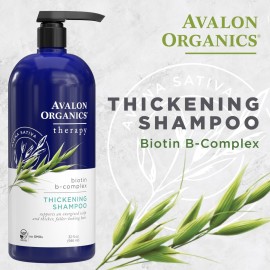 Avalon Organics Therapy Biotin B-Complex Thickening Shampoo, 32 oz Avalon Organics Therapy Biotin B-Complex Thickening Shampoo, 32 oz
