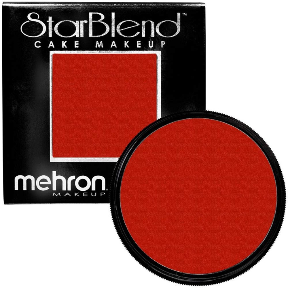 Mehron Makeup StarBlend Cake Makeup | Wet/Dry Pressed Powder | Powder Foundation | Red Face Paint & Body Paint 2 oz (56g) Mehron Makeup StarBlend Cake Makeup | Wet/Dry Pressed Powder | Powder Foundation | Red Face Paint & Body Paint 2 oz (56g)