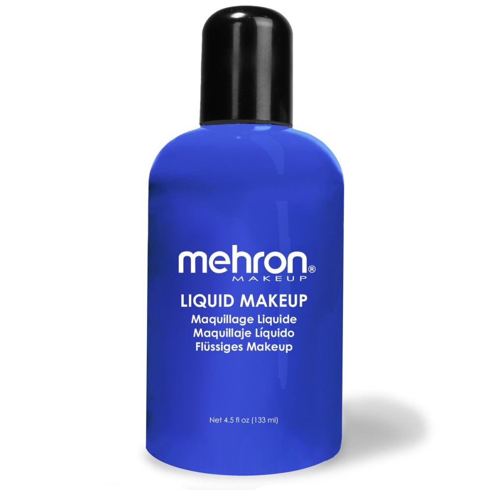 Mehron Makeup Liquid Makeup | Face Paint and Body Paint Perfect for Halloween, Cosplay I Air Brush Compatible 4.5 oz (133 ml) (Blue) Mehron Makeup Liquid Makeup | Face Paint and Body Paint Perfect for Halloween, Cosplay I Air Brush Compatible 4.5 oz (133 ml) (Blue)