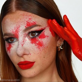 Mehron Makeup Liquid Makeup | Face Paint and Body Paint Perfect for Halloween, Cosplay I Air Brush Compatible 4.5 oz (133 ml) (Red) Mehron Makeup Liquid Makeup | Face Paint and Body Paint Perfect for Halloween, Cosplay I Air Brush Compatible 4.5 oz (133 ml) (Red)