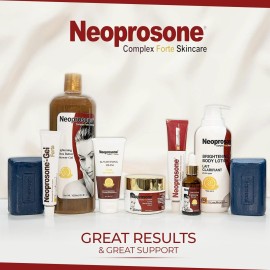 Neoprosone, Skin Brightening Cream | 1.7 Fl oz / 50 ml | Fade Dark Spots on: Face, Elbows, Knees, Body | with Alpha Arbutin, Lactic Acid, Castor Oil Neoprosone, Skin Brightening Cream | 1.7 Fl oz / 50 ml | Fade Dark Spots on: Face, Elbows, Knees, Body | with Alpha Arbutin, Lactic Acid, Castor Oil
