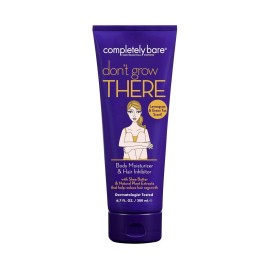 Completely Bare don\'t grow THERE Body Moisturizer & Hair Inhibitor - Shea Butter & Hair Minimizers 6.7 FL OZ