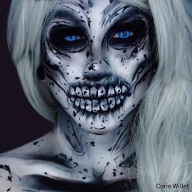 Mehron Makeup Liquid Makeup | Face Paint and Body Paint Perfect for Halloween, Cosplay I Air Brush Compatible 4.5 oz (133 ml) (Black) Mehron Makeup Liquid Makeup | Face Paint and Body Paint Perfect for Halloween, Cosplay I Air Brush Compatible 4.5 oz (133 ml) (Black)