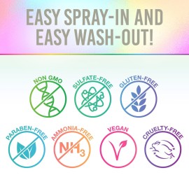 Punky Temporary Hair and Body Glitter Color Spray, Travel Spray, Lightweight, Adds Sparkly Shimmery Glow, Perfect to use On Hair, Skin, or Clothing, 3.5 oz - Silver