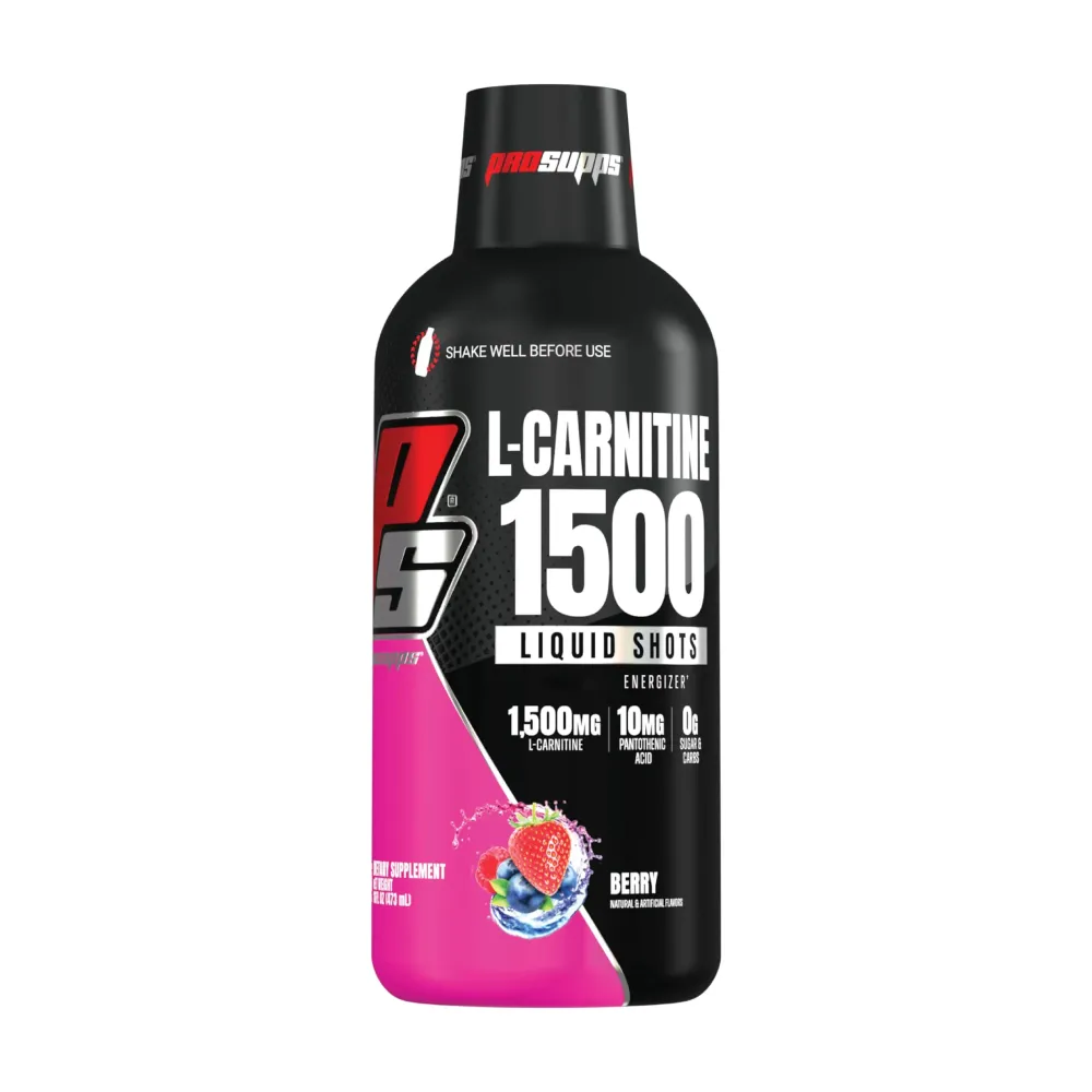 PROSUPPS L-Carnitine Liquid 1500, Stimulant-Free Liquid Shots for Men & Women - Clean Workout Drink for Energy, Performance & Muscle Recovery - No Sugar, No Carbs - 31 Servings, Berry PROSUPPS L-Carnitine Liquid 1500, Stimulant-Free Liquid Shots for Men & Women - Clean Workout Drink for Energy, Performance & Muscle Recovery - No Sugar, No Carbs - 31 Servings, Berry