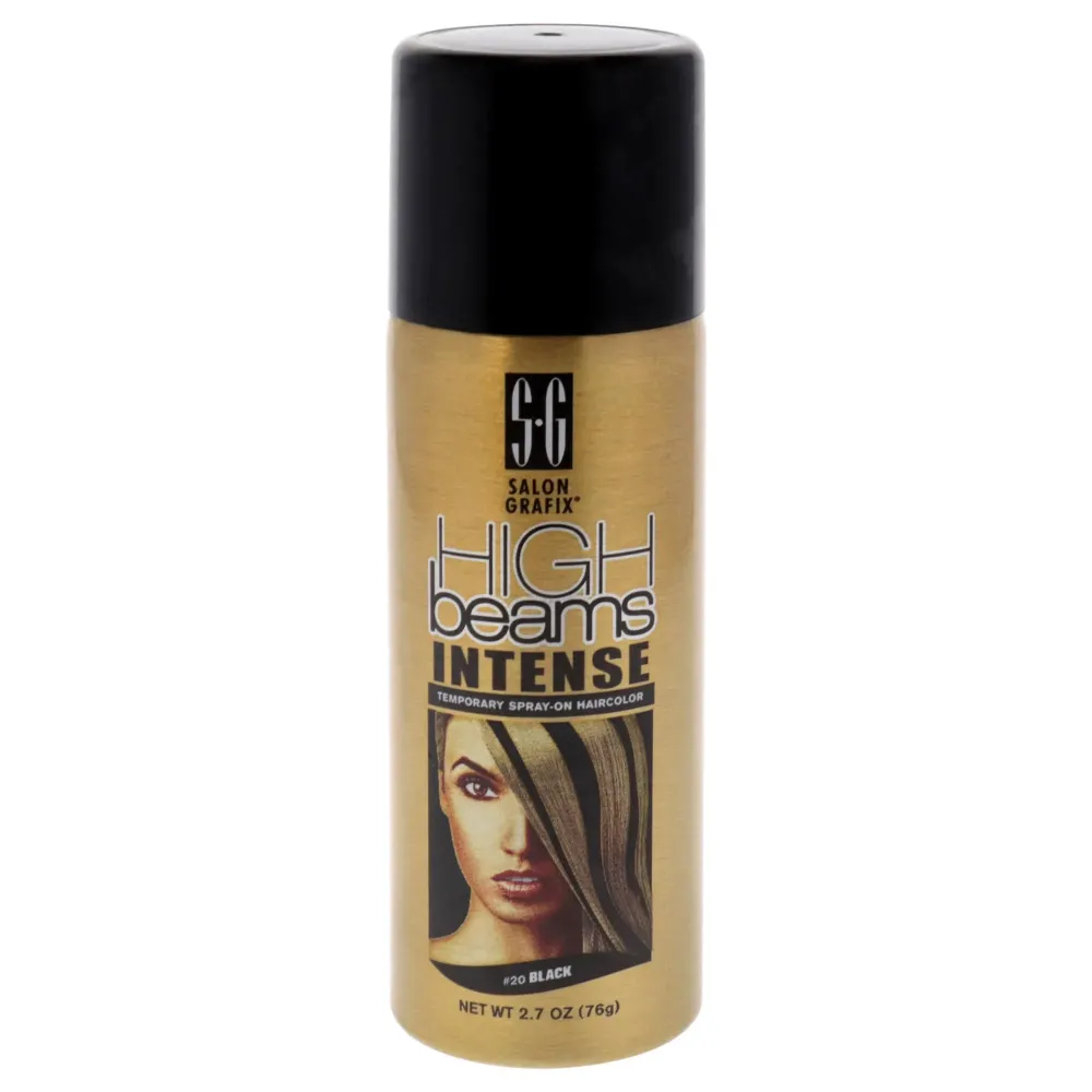 Salon Grafix High Beams Intense Temporary Spray - Black for Unisex - 2.7 oz Hair Color Salon Grafix High Beams Intense Temporary Spray - Black for Unisex - 2.7 oz Hair Color