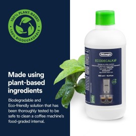 De\'Longhi EcoDecalk Descaler, Eco-Friendly Universal Descaling Solution for Coffee & Espresso Machines, 16.90 oz (5 uses) De\'Longhi EcoDecalk Descaler, Eco-Friendly Universal Descaling Solution for Coffee & Espresso Machines, 16.90 oz (5 uses)