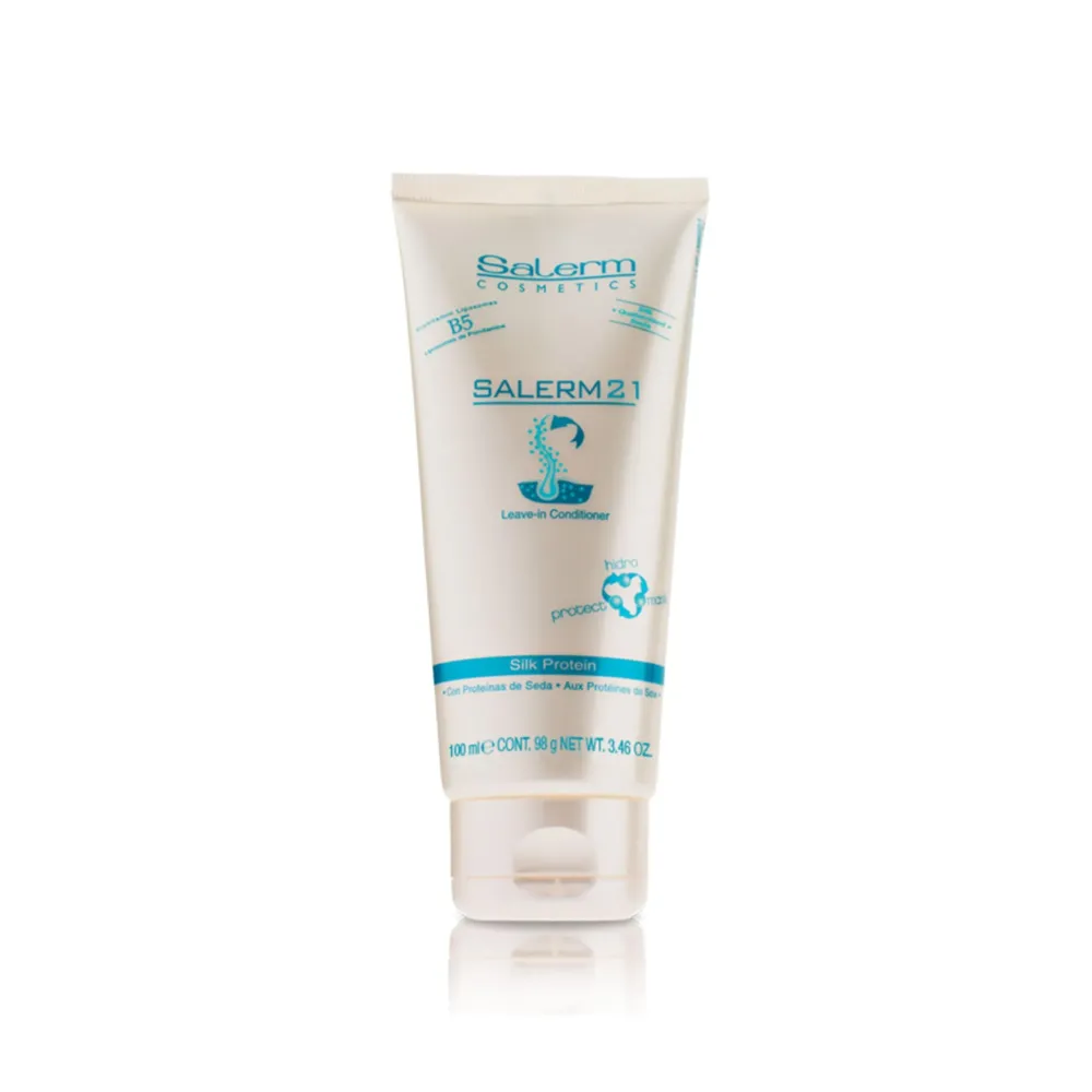 SALERM - Instant Hair Conditioner 21 Silk Protein - 100 ml - Leave-In or Rinse-Out Conditioner - with Silk Proteins - Heat Protector and Hydrating SALERM - Instant Hair Conditioner 21 Silk Protein - 100 ml - Leave-In or Rinse-Out Conditioner - with Silk Proteins - Heat Protector and Hydrating