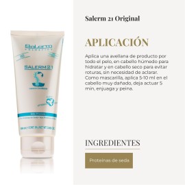 SALERM - Instant Hair Conditioner 21 Silk Protein - 100 ml - Leave-In or Rinse-Out Conditioner - with Silk Proteins - Heat Protector and Hydrating SALERM - Instant Hair Conditioner 21 Silk Protein - 100 ml - Leave-In or Rinse-Out Conditioner - with Silk Proteins - Heat Protector and Hydrating