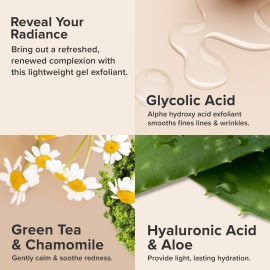 Paula\'s Choice SKIN PERFECTING 8% AHA Gel Exfoliant with Glycolic Acid Chamomile & Green Tea, 3.3 Ounce Pump Leave-On Gentle Exfoliator Paula\'s Choice SKIN PERFECTING 8% AHA Gel Exfoliant with Glycolic Acid Chamomile & Green Tea, 3.3 Ounce Pump Leave-On Gentle Exfoliator