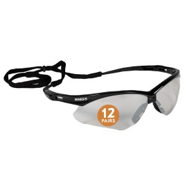 KleenGuard V30 Nemesis Safety Glasses (25685), with KleenVision Anti-Fog Coating, Indoor/Outdoor Lenses, Black Frame, Unisex for Men and Women (Qty 12) KleenGuard V30 Nemesis Safety Glasses (25685), with KleenVision Anti-Fog Coating, Indoor/Outdoor Lenses, Black Frame, Unisex for Men and Women (Qty 12)