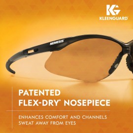 KleenGuard V30 Nemesis Safety Glasses (25685), with KleenVision Anti-Fog Coating, Indoor/Outdoor Lenses, Black Frame, Unisex for Men and Women (Qty 12) KleenGuard V30 Nemesis Safety Glasses (25685), with KleenVision Anti-Fog Coating, Indoor/Outdoor Lenses, Black Frame, Unisex for Men and Women (Qty 12)
