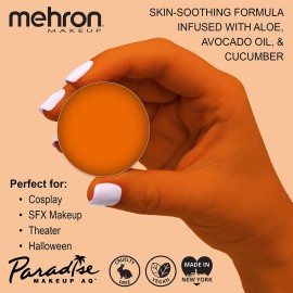 Mehron Makeup Paradise Makeup AQ Refill Size | Stage & Screen Performance, Face & Body Painting, Beauty, Cosplay, and Halloween | Water Activated Face Paint, Body Paint .25 oz (7 ml) (Orange) Mehron Makeup Paradise Makeup AQ Refill Size | Stage & Screen Performance, Face & Body Painting, Beauty, Cosplay, and Halloween | Water Activated Face Paint, Body Paint .25 oz (7 ml) (Orange)