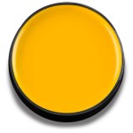 Mehron Makeup Color Cups | Stage, Foundation, Face Paint, Body Paint, Halloween Makeup | Greasepaint .5 oz (14 g) (Yellow)
