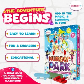 Number Park - Addition & Subtraction Math Games for Kids Ages 5-8 - Fun Educational Learning Game - Board Games for Kindergarten & Up - Gift