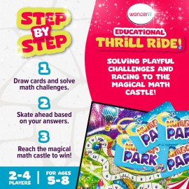 Number Park - Addition & Subtraction Math Games for Kids Ages 5-8 - Fun Educational Learning Game - Board Games for Kindergarten & Up - Gift