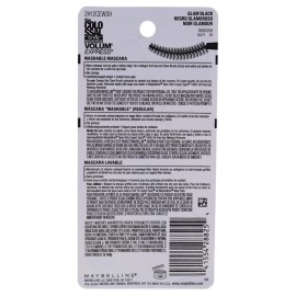 Maybelline New York Volume Express Colossal Cat Eyes Washable Mascara, Glam Black, 0.31 Fl Oz