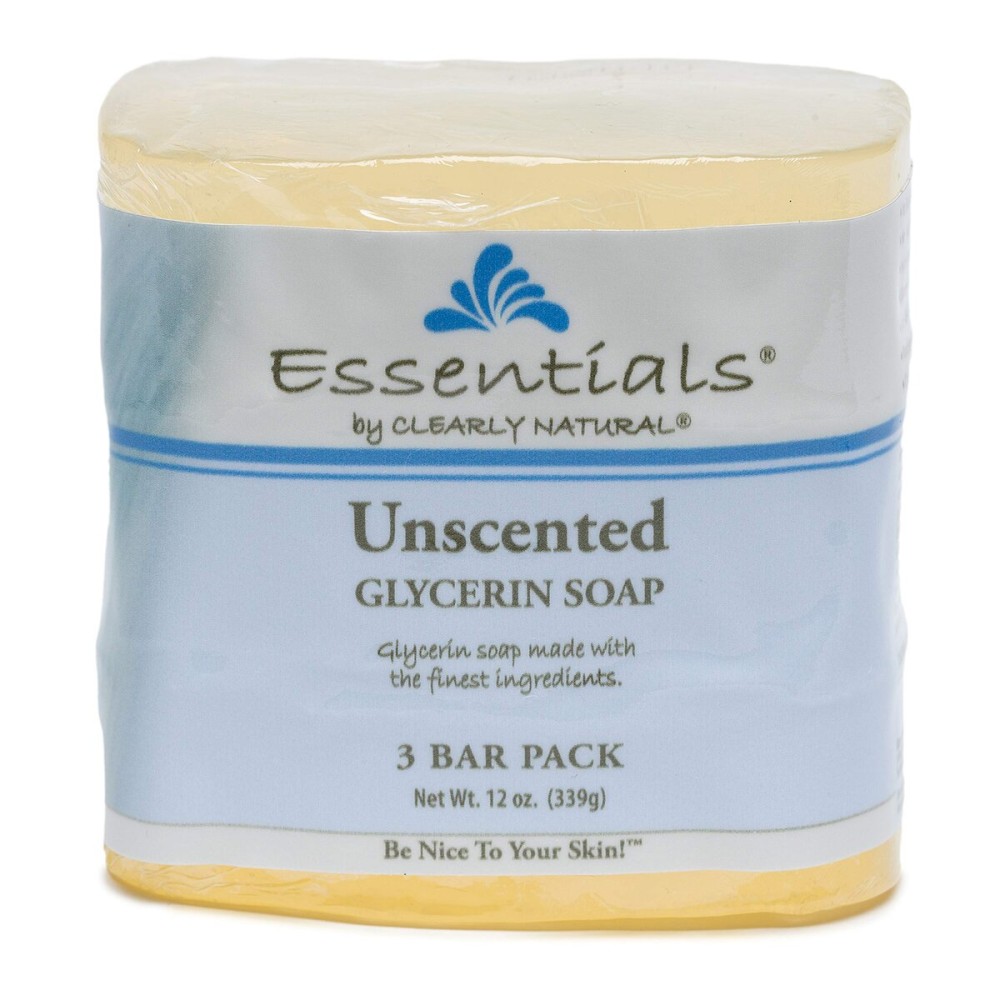 Clearly Natural Glycerine Bar Soap, Unscented, 3 Count, 4 oz each (876872362) Clearly Natural Glycerine Bar Soap, Unscented, 3 Count, 4 oz each (876872362)
