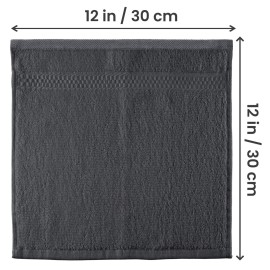 Utopia Towels 12 Pack Premium Wash Cloths Set, 12 by 12 Inches, 100% Cotton Ring Spun, Highly Absorbent and Soft Feel Essential Washcloths for Bathroom, Spa, Gym, and Face, Grey Utopia Towels 12 Pack Premium Wash Cloths Set, 12 by 12 Inches, 100% Cotton Ring Spun, Highly Absorbent and Soft Feel Essential Washcloths for Bathroom, Spa, Gym, and Face, Grey