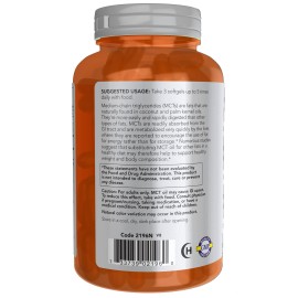 NOW Foods Sports Nutrition, MCT (Medium-chain triglycerides) Oil 1,000 mg, Weight Management, 150 Softgels NOW Foods Sports Nutrition, MCT (Medium-chain triglycerides) Oil 1,000 mg, Weight Management, 150 Softgels