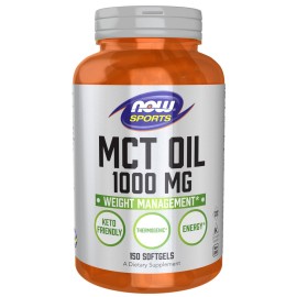 NOW Foods Sports Nutrition, MCT (Medium-chain triglycerides) Oil 1,000 mg, Weight Management, 150 Softgels NOW Foods Sports Nutrition, MCT (Medium-chain triglycerides) Oil 1,000 mg, Weight Management, 150 Softgels