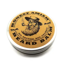 Honest Amish Beard Balm Leave-in Conditioner - Made with only Natural and Organic Ingredients - 2 Ounce Tin