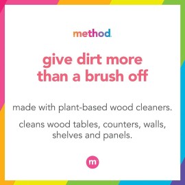 Method Daily Wood Cleaner, Almond, Plant-Based Formula That Cleans Shelves, Tables and Other Wooden Surfaces While Removing Dust & Grime, 28 oz Spray Bottles, (Pack of 1) Method Daily Wood Cleaner, Almond, Plant-Based Formula That Cleans Shelves, Tables and Other Wooden Surfaces While Removing Dust & Grime, 28 oz Spray Bottles, (Pack of 1)