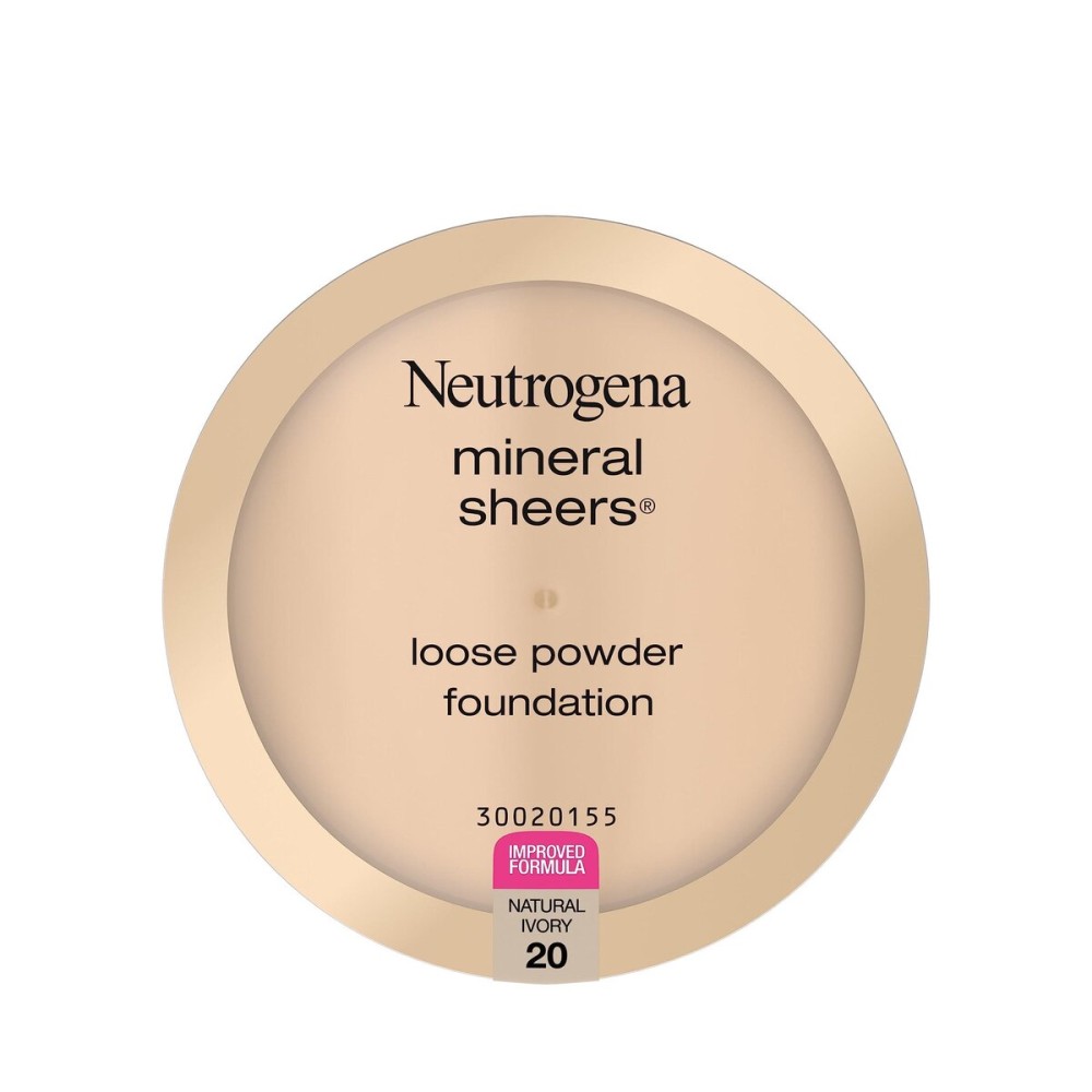 Neutrogena Mineral Sheers Lightweight Loose Powder Makeup Foundation with Vitamins A, C, & E, Sheer to Medium Buildable Coverage, Skin Tone Enhancer, Face Redness Reducer, Natural Ivory 20,.19 oz Neutrogena Mineral Sheers Lightweight Loose Powder Makeup Foundation with Vitamins A, C, & E, Sheer to Medium Buildable Coverage, Skin Tone Enhancer, Face Redness Reducer, Natural Ivory 20,.19 oz