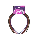 Goody Ouchless Shoestring Headbands, 5 Ct, Assorted Colors, Stylish & Lightweight Thin, Damage-Free Fabric Headbands for Women & Men, All-Day Comfort, For All Occasions, All Hair Types