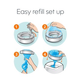 Diaper Genie Bags Refills 270 Count (Pack of 3) with Max Odor Lock | Holds Up to 810 Newborn Diapers Diaper Genie Bags Refills 270 Count (Pack of 3) with Max Odor Lock | Holds Up to 810 Newborn Diapers