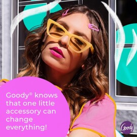 Goody Nonslip Womens Elastic Hair Tie Black - 4MM for Medium Hair- Ouchless Pain-Free Hair Accessories for Women Perfect for Long Lasting Braids, Ponytails and More, 10 Count (Pack of 1) Goody Nonslip Womens Elastic Hair Tie Black - 4MM for Medium Hair- Ouchless Pain-Free Hair Accessories for Women Perfect for Long Lasting Braids, Ponytails and More, 10 Count (Pack of 1)