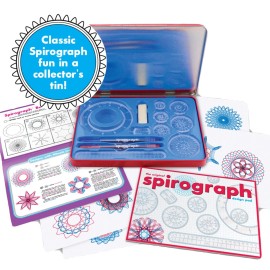 Spirograph Design Set Collectors Tin - Arts and Crafts, Kids Toys, Art Supplies, Craft Supplies, Drawing Kit, Spiral Art, Classic Gear Design Kit, Pens, Design Sheet Included, Ages 8 and Up Spirograph Design Set Collectors Tin - Arts and Crafts, Kids Toys, Art Supplies, Craft Supplies, Drawing Kit, Spiral Art, Classic Gear Design Kit, Pens, Design Sheet Included, Ages 8 and Up