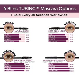 Blinc Amplified Tubing Mascara, Ultra-Longwearing Washable Mascara, Soft-Glam Volumizing, Lengthening and Defining Mascara, Gluten-Free and Cruelty-Free, 9mL / 0.30 Fl. OZ Blinc Amplified Tubing Mascara, Ultra-Longwearing Washable Mascara, Soft-Glam Volumizing, Lengthening and Defining Mascara, Gluten-Free and Cruelty-Free, 9mL / 0.30 Fl. OZ