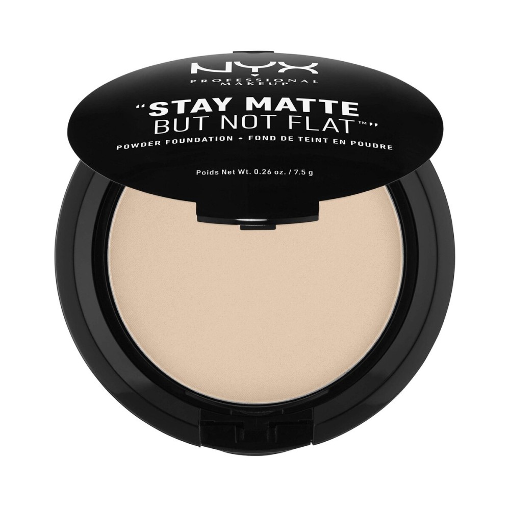 NYX PROFESSIONAL MAKEUP Stay Matte But Not Flat Powder Foundation, Nude NYX PROFESSIONAL MAKEUP Stay Matte But Not Flat Powder Foundation, Nude