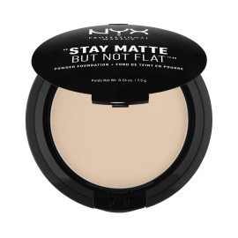 NYX PROFESSIONAL MAKEUP Stay Matte But Not Flat Powder Foundation, Nude NYX PROFESSIONAL MAKEUP Stay Matte But Not Flat Powder Foundation, Nude
