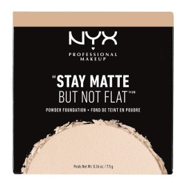 NYX PROFESSIONAL MAKEUP Stay Matte But Not Flat Powder Foundation, Nude NYX PROFESSIONAL MAKEUP Stay Matte But Not Flat Powder Foundation, Nude